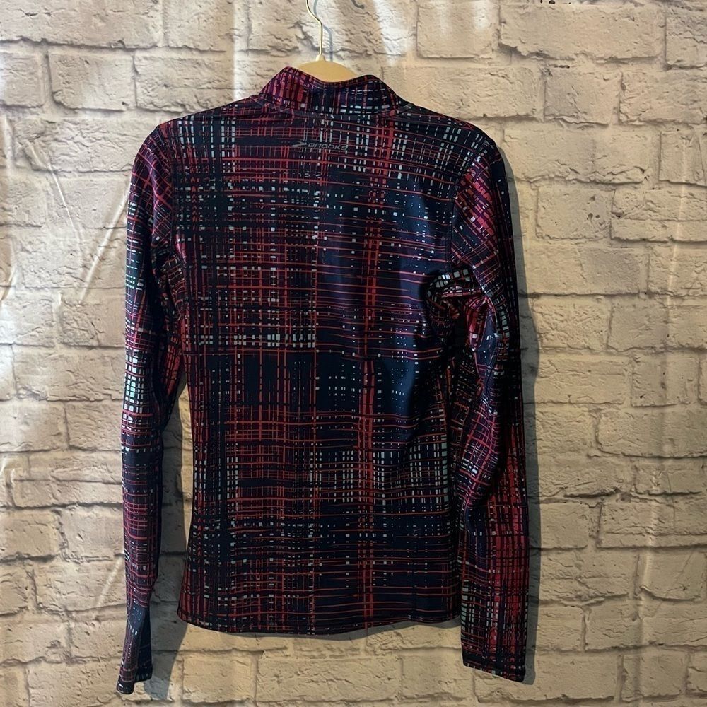 Womens Brooks Running workout Pullover Running Shirt small long sleeve half zip - Picture 8 of 11